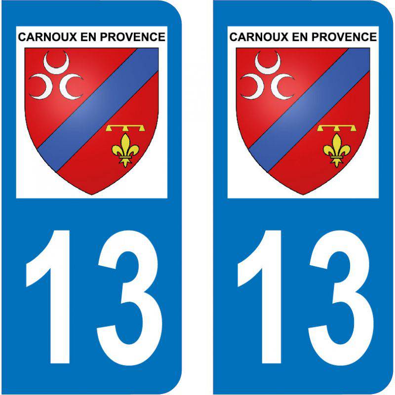 Autocollant  Plaque Carnoux-en-Provence 13470