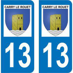 Autocollant Plaque Carry-le-Rouet 13620