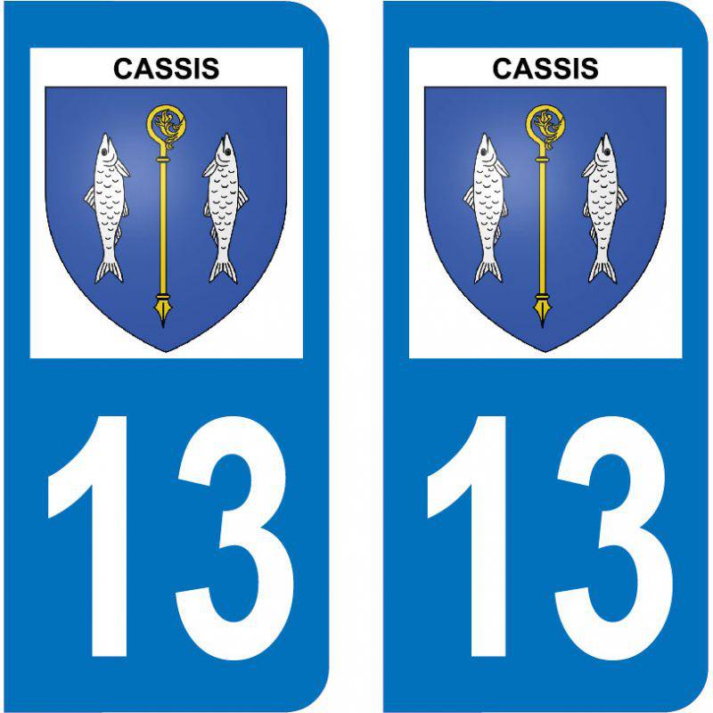 Autocollant Plaque Cassis 13260
