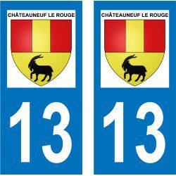 Sticker Plaque Châteauneuf-le-Rouge 13790