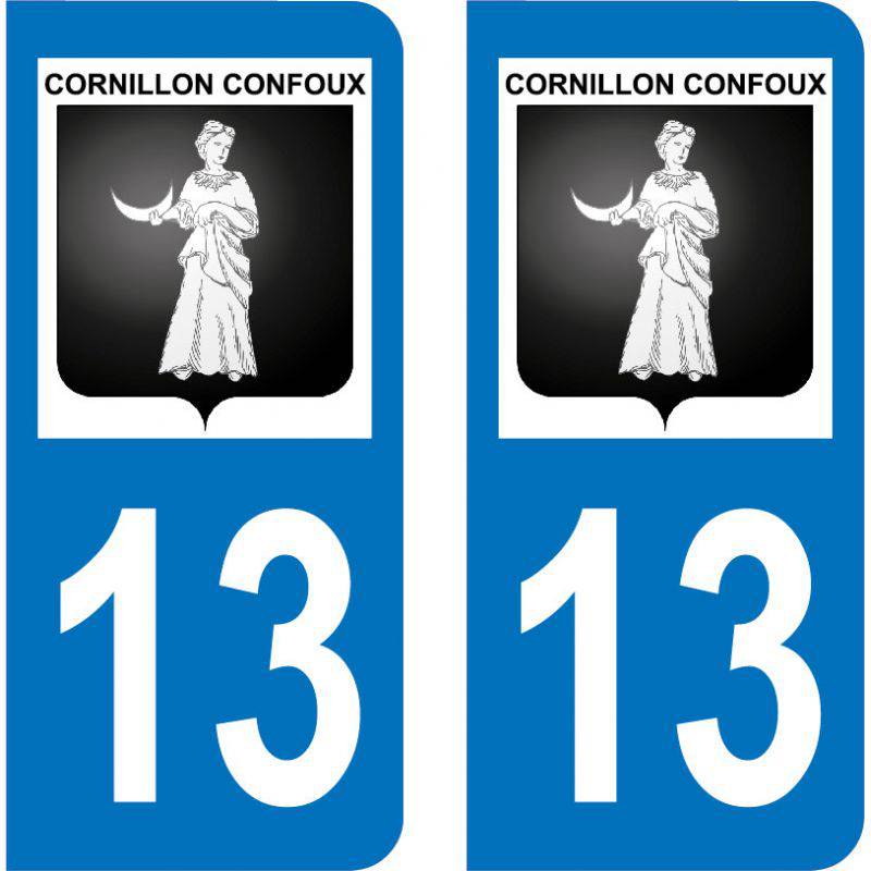 Autocollant  Plaque Cornillon-Confoux 13250