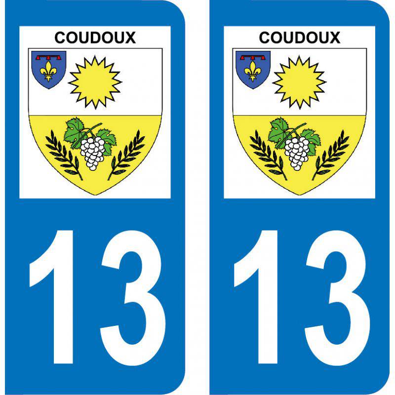 Autocollant Plaque Coudoux 13111