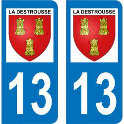 Sticker Plaque La Destrousse 13112
