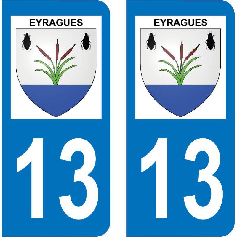Autocollant Plaque Eyragues 13630