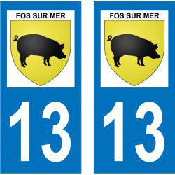 Sticker Plaque Fos-sur-Mer 13270