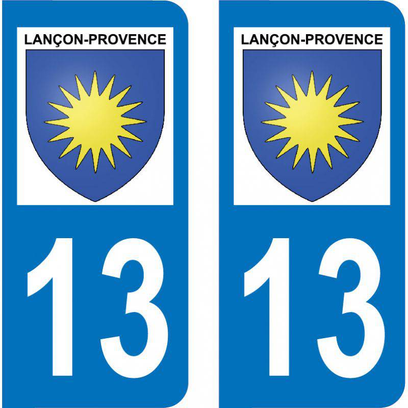 Autocollant Plaque Lançon-Provence 13680