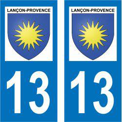 Sticker Plaque Lançon-Provence 13680
