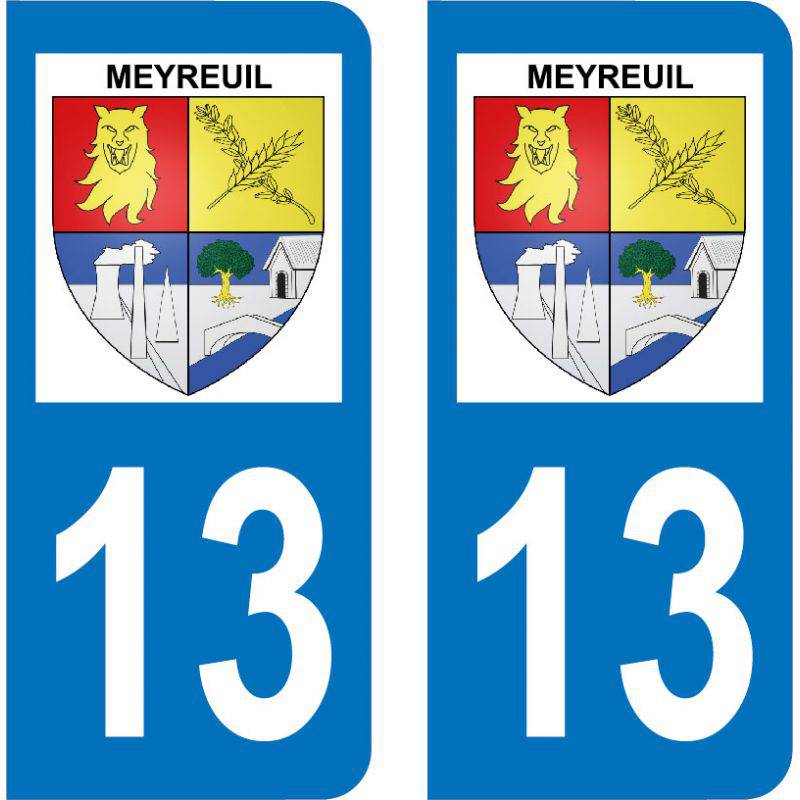 Autocollant Plaque Meyreuil 13590