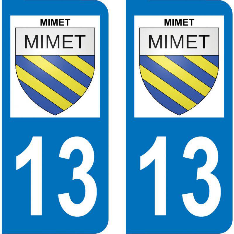 Autocollant Plaque Mimet 13105