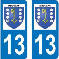 Autocollant Plaque Miramas 13140