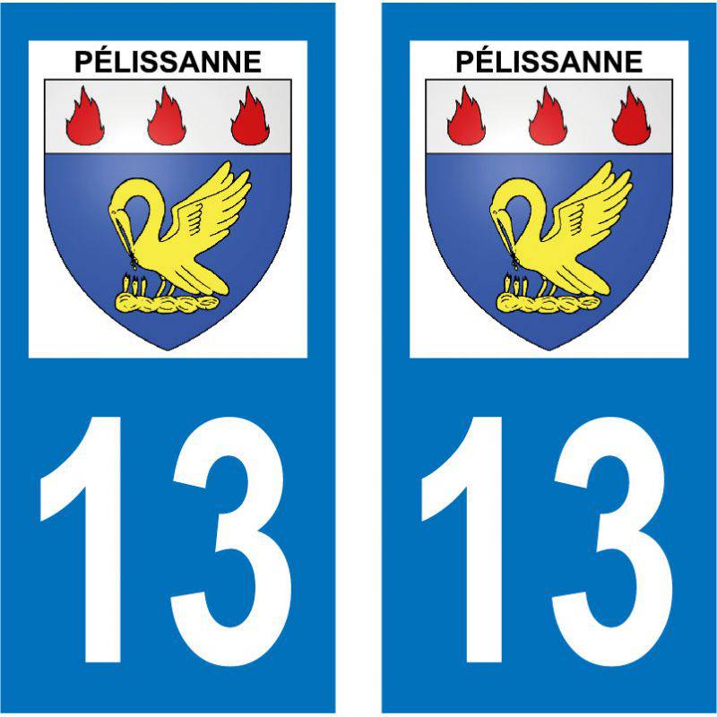 Stickers Plaque Immatriculation Style Gardian - Lot De 2 Autocollants Déco Auto/Moto