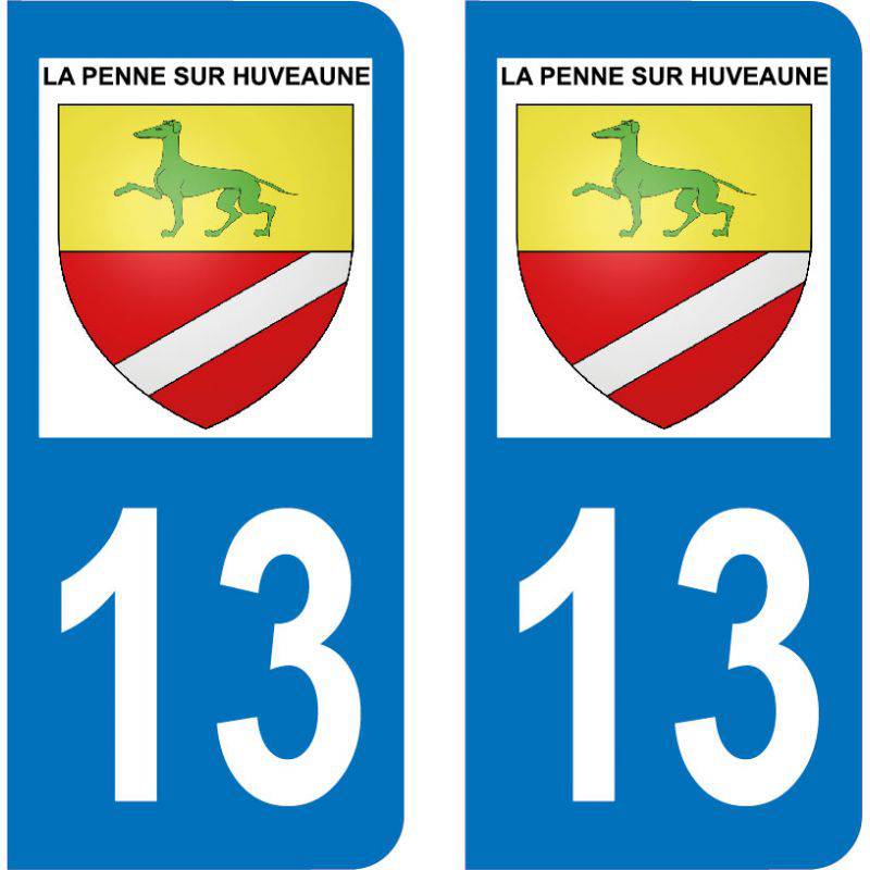Autocollant  Plaque La Penne-sur-Huveaune 13821