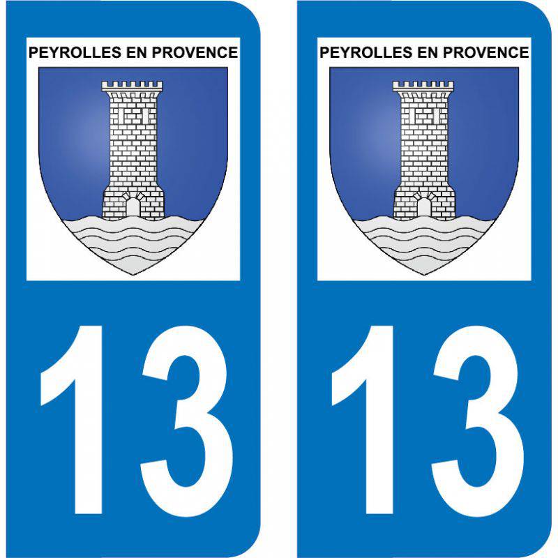 Autocollant Plaque Peyrolles-en-Provence 13860