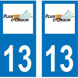 Sticker Plaque Plan-d'Orgon 13750