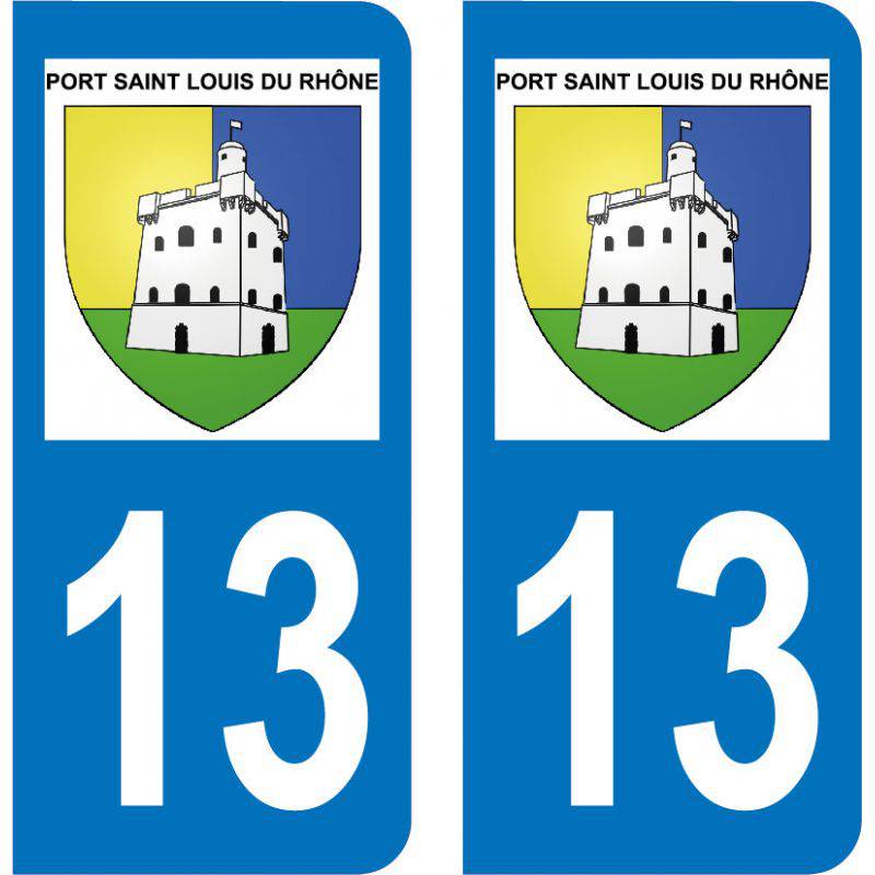 Autocollant  Plaque Port-Saint-Louis-du-Rhône 13230