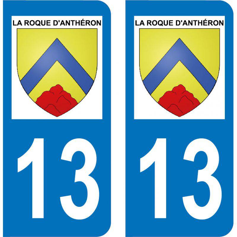 Autocollant  Plaque La Roque-d'Anthéron 13640