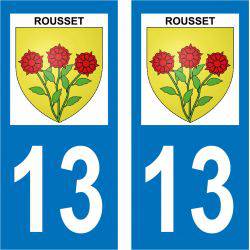 Sticker Plaque Rousset 13790