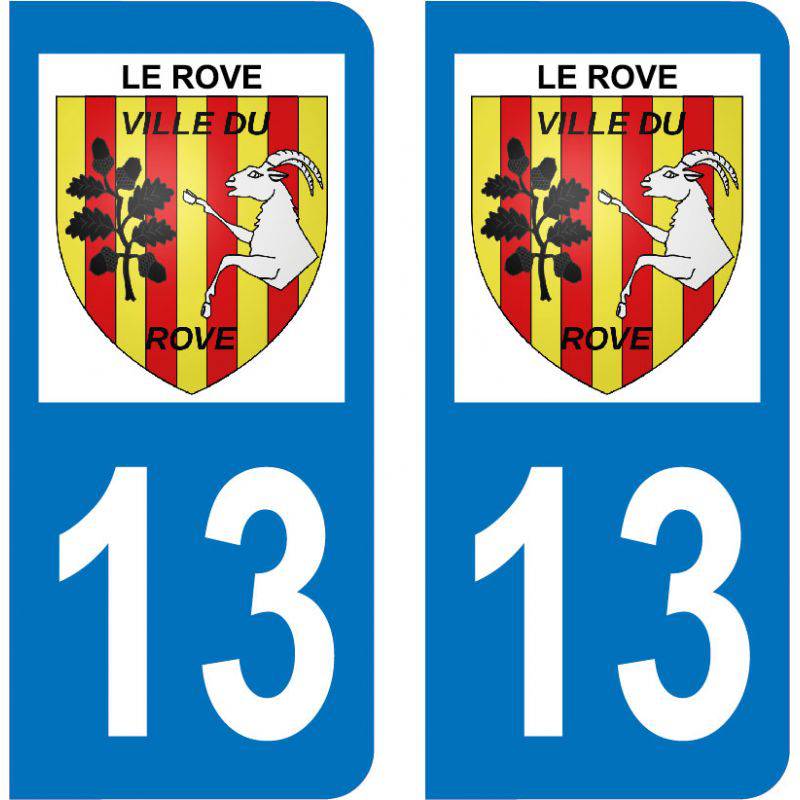 Autocollant Plaque Le Rove 13740