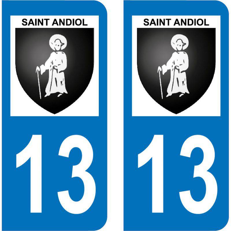 Autocollant Plaque Saint-Andiol 13670
