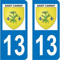 Autocollant Plaque Saint-Cannat 13760