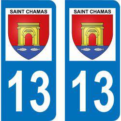 Autocollant Plaque Saint-Chamas 13250