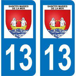 Sticker Plaque Saintes-Maries-de-la-Mer 13460