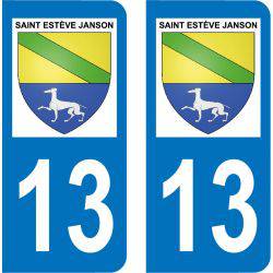 Autocollant  Plaque Saint-Estève-Janson 13610