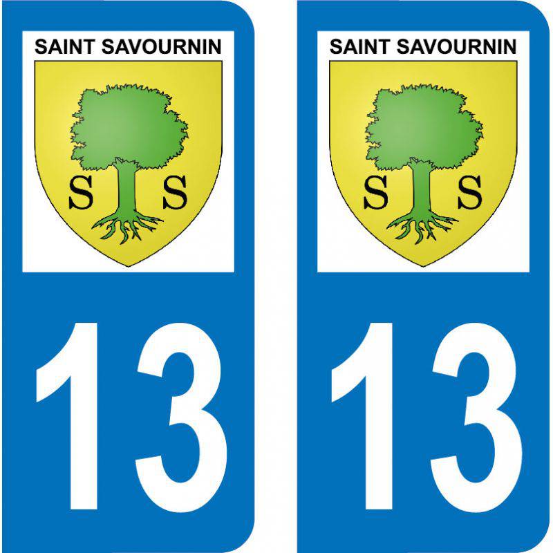 Autocollant Plaque Saint-Savournin 13119