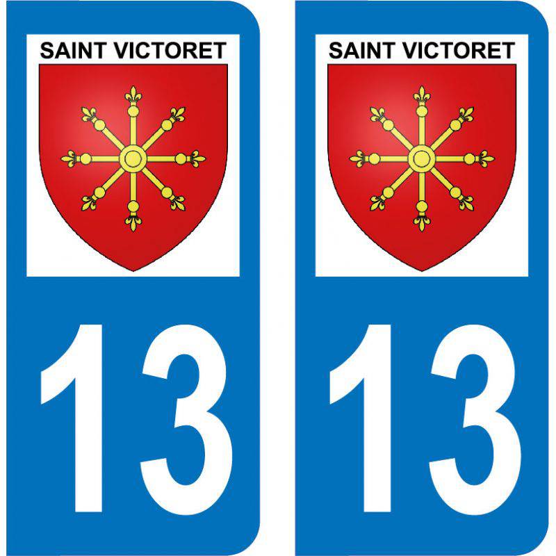 Autocollant Plaque Saint-Victoret 13730