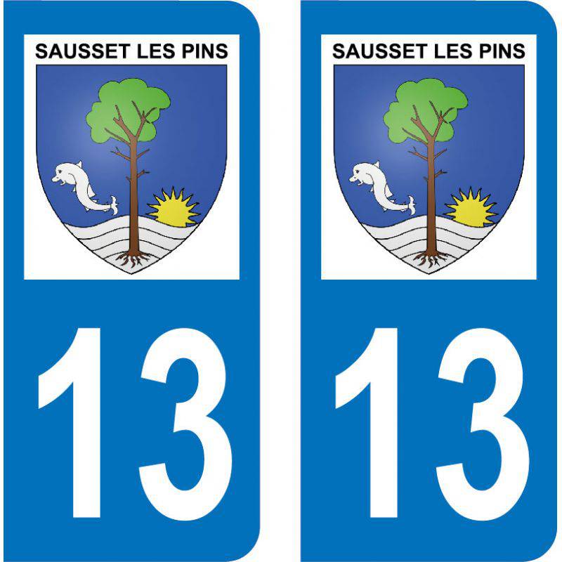 Autocollant Plaque Sausset-les-Pins 13960