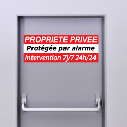 Plaquette Sticker Alarme PROPRIETE PRIVEE