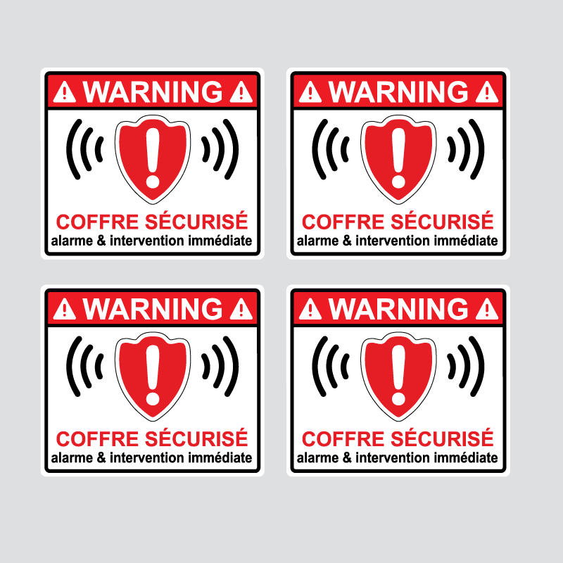 Stickers Alarme Maison Sécurisée - ZoneStickers