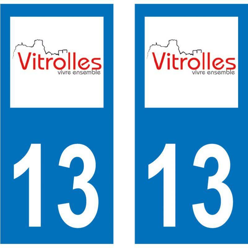 Autocollant Plaque Vitrolles 13127 Autocollant Plaque Vitrolles 13127