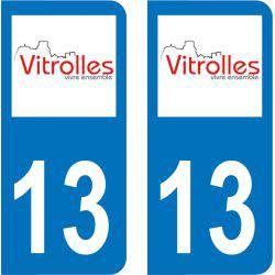 Sticker Plaque Vitrolles 13127