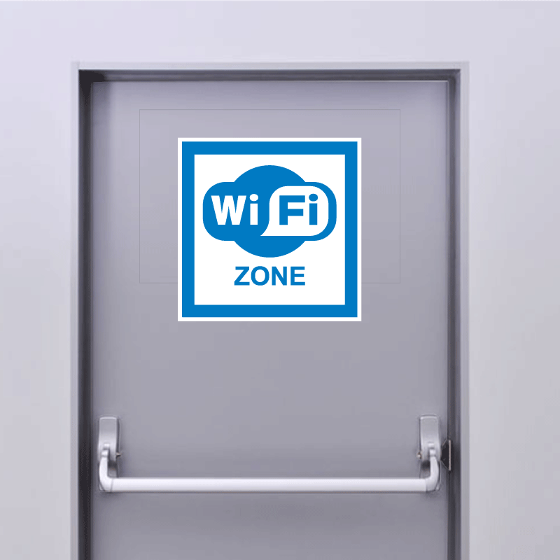 Sticker Panneau Zone Wifi - 10