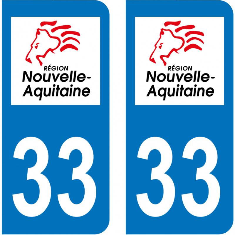 Autocollant Plaque 33 Gironde Autocollant Plaque 33 Gironde