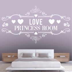 Sticker Mural Love Princess Room
