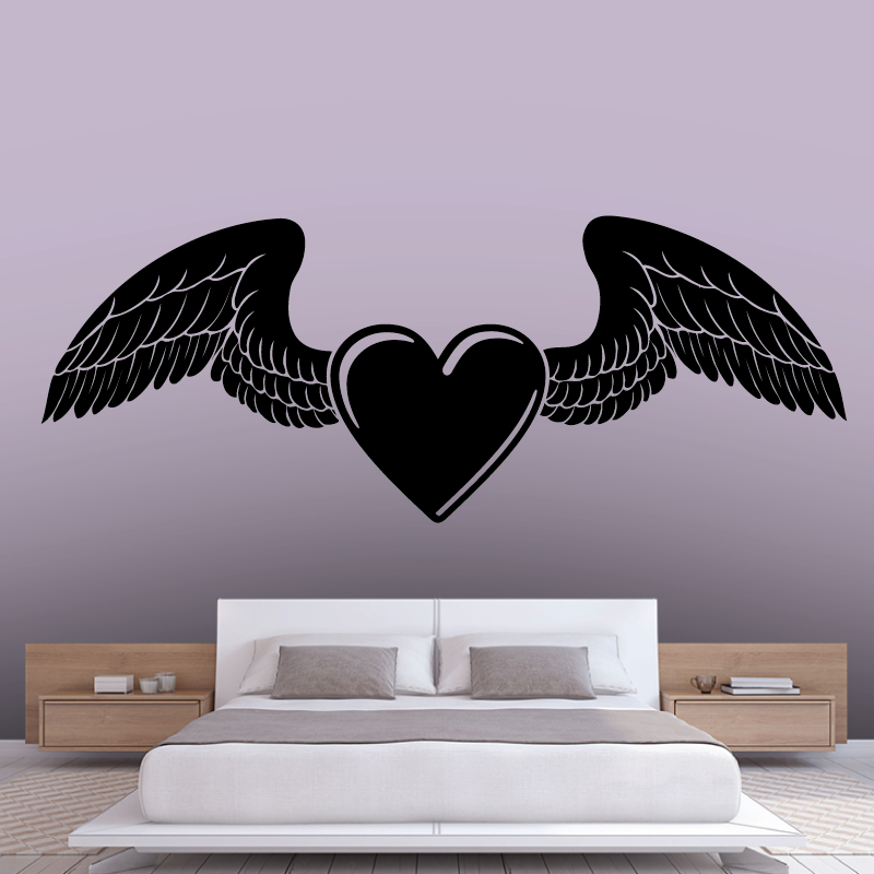 Sticker Mural Le Coeur D'un Ange - 1