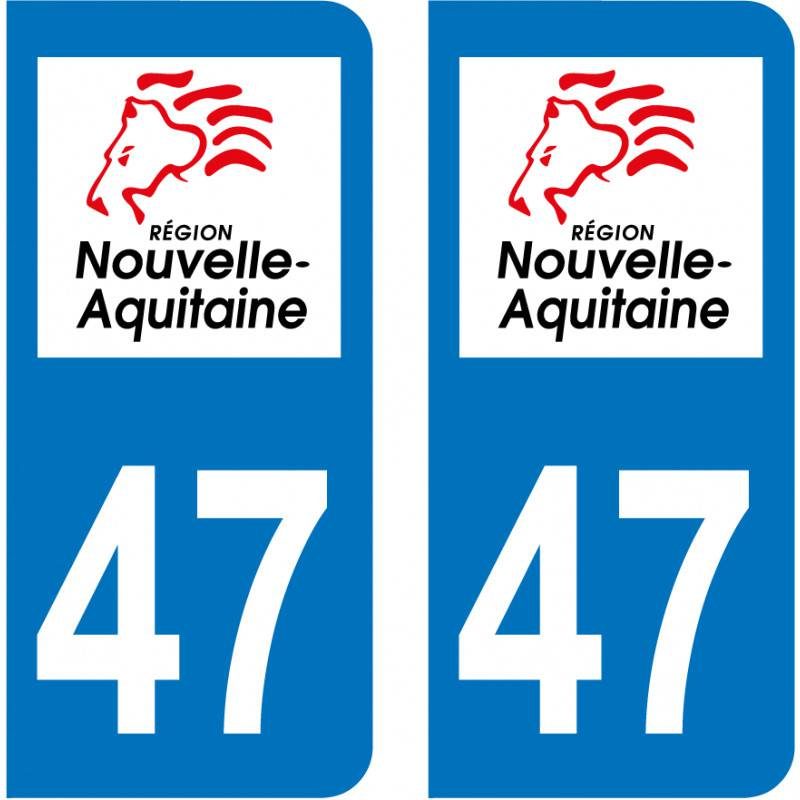 Sticker Plaque 47 Lot-et-Garonne Sticker Plaque 47 Lot-et-Garonne