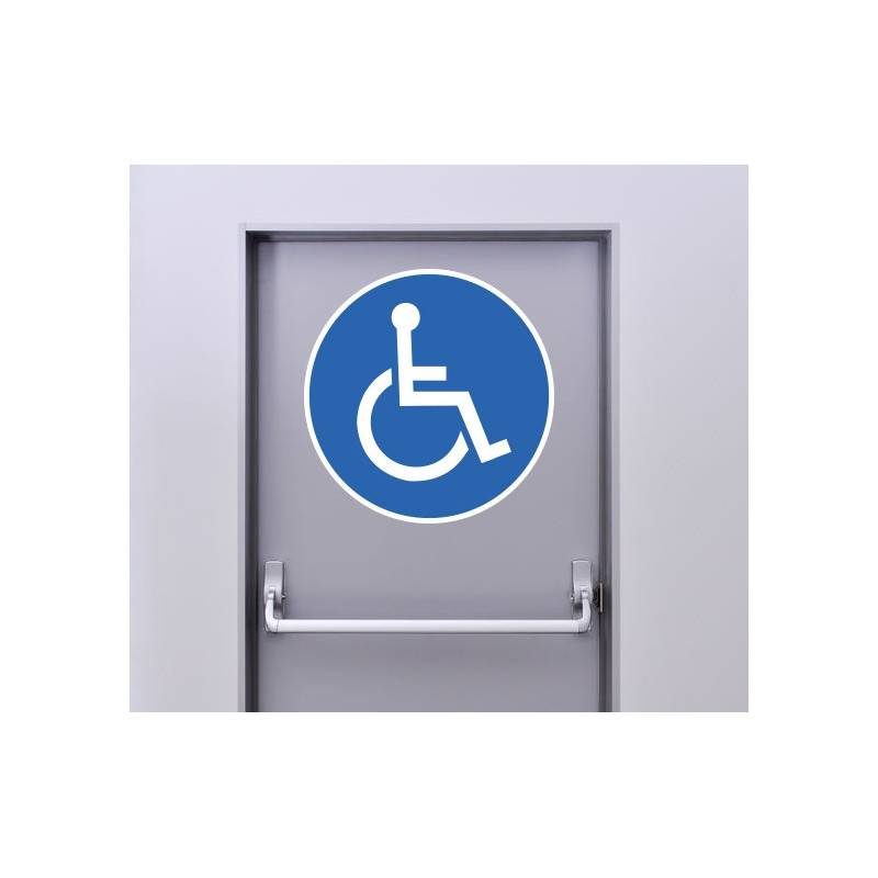 Autocollant Panneau Passage Obligatoire Pour Les Handicapés
