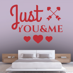 Sticker Mural Just You & Me