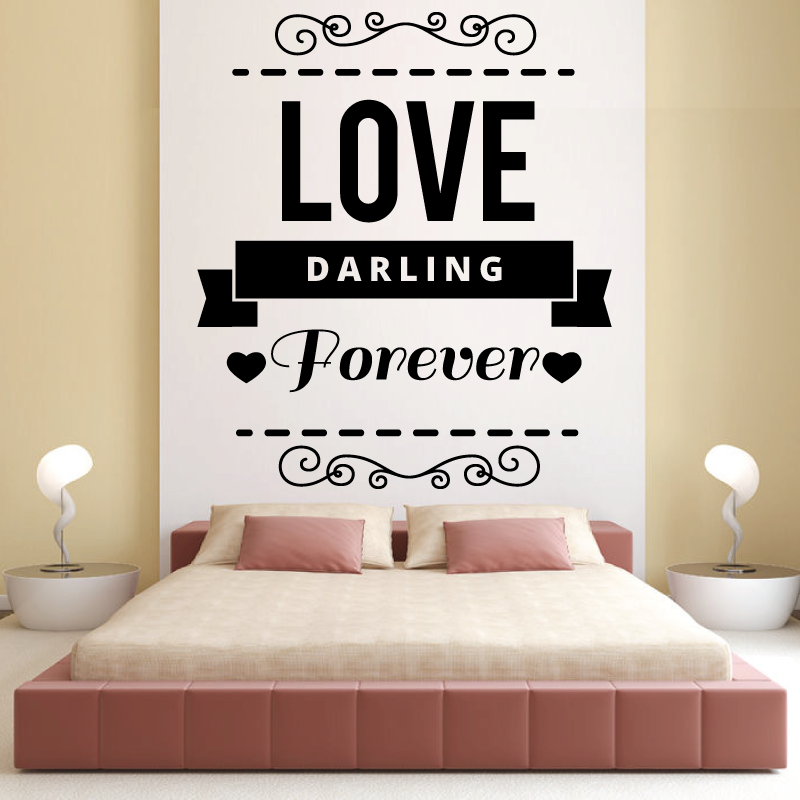 Sticker Mural Love Darling Forever - 1