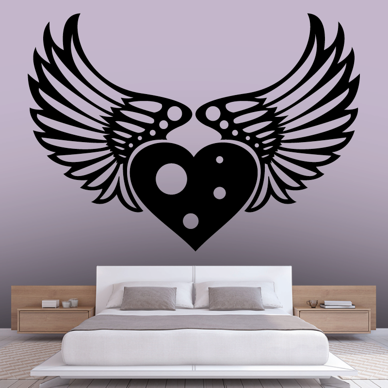 Sticker Mural Coeur D'ange