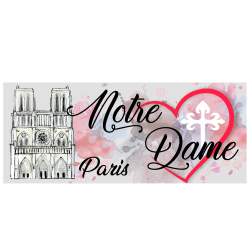 Autocollant cathédrale Notre Dame De PARIS