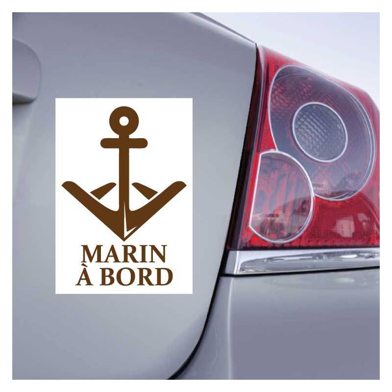 Sticker Marin à bord Ancre