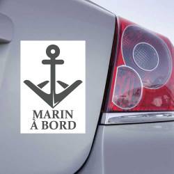 Sticker Marin à bord Ancre - 3