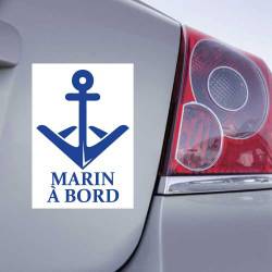 Sticker Marin à bord Ancre - 4