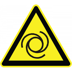  Sticker Panneau Danger Entrainement Mécanique