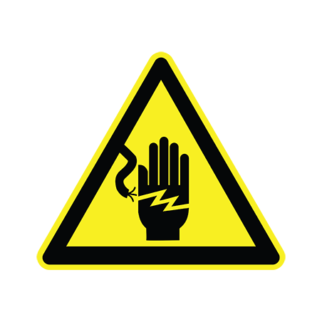 Sticker panneau de signalisation Danger Risque De Choc Electrique