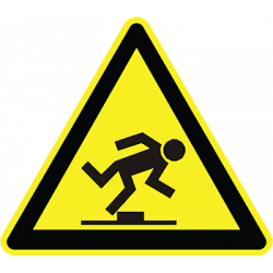  Sticker Panneau Danger Risque de chute